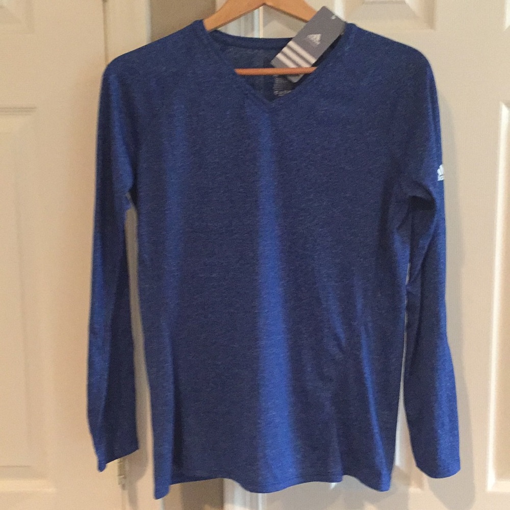 NET adidas climacool LS v neck performance top